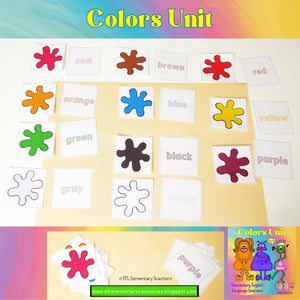 Colors Theme for Elementary ESL