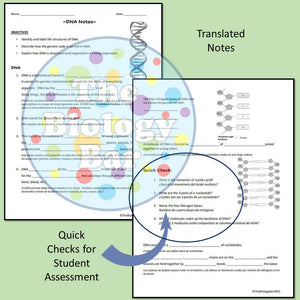 Biology DNA PowerPoint Notes and Student Notes