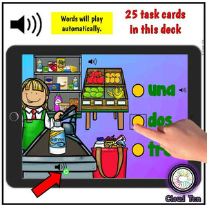 Silabas Digital Task Cards | Boom Cards™