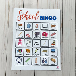 Bilingual Back to School BINGO: English & Spanish