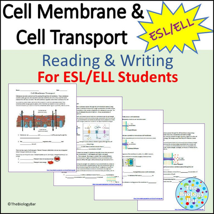 Biology Cell Transport Reading and Writing