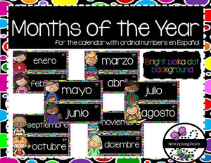 Months of the Year with Ordinal Numbers (en español)