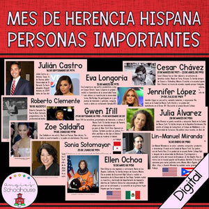 Hispanic Heritage Month Important People in Spanish