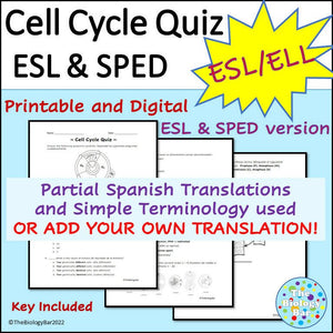 Biology Cell Cycle Mitosis Quiz