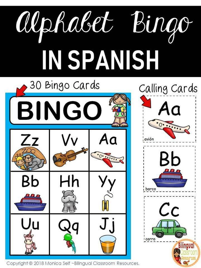 Alphabet Bingo In Spanish