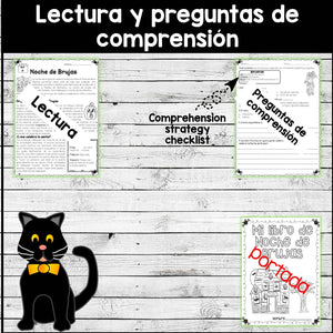 Spanish Halloween reading and activities