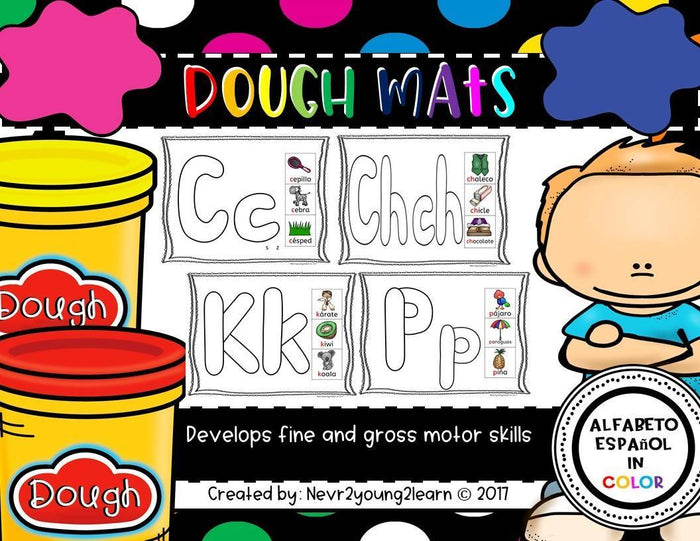 Alphabet Dough Mats (In Color Only)