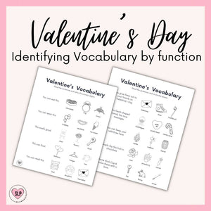 Valentine's Day Identifying Objects by Function Worksheets