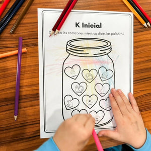 Valentine's Day Spanish Articulation Worksheets for Speech Therapy