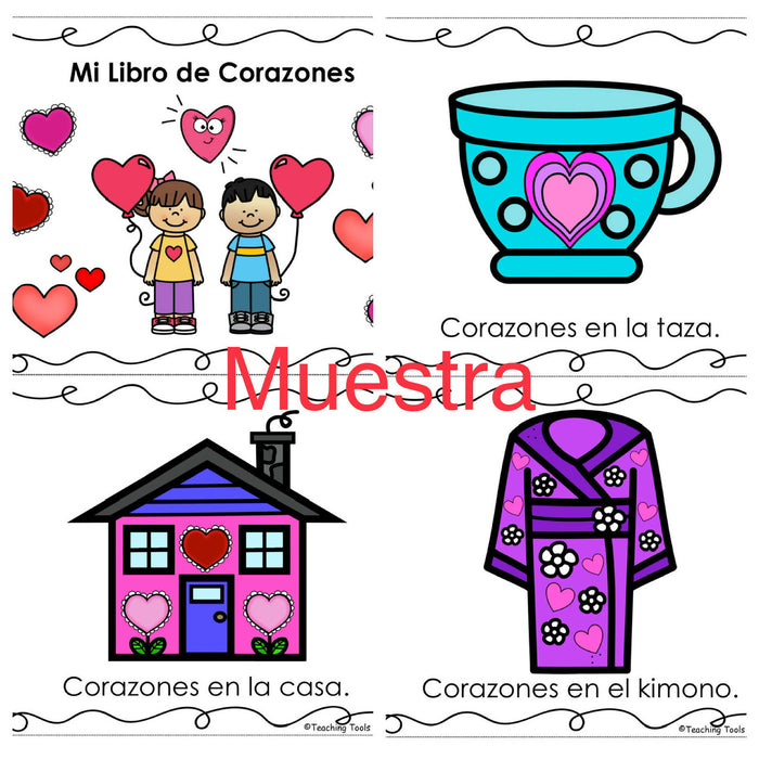 Mi Libro de Rimas de Corazones" Rimas para el día de San Valentín - Kinder, 1º (Español)