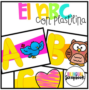 Alfabeto con Plastilina (Playdough Alphabet Cards - Uppercase)