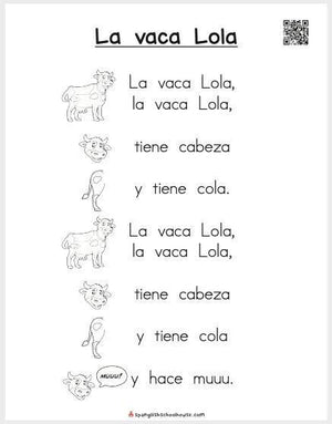 Traditional Spanish Song Book with QR Codes
