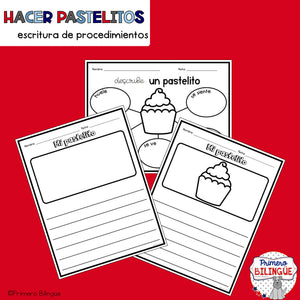 Cómo hacer pastelitos — Procedural writing