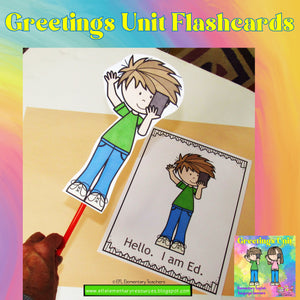 Greetings Unit for Elementary English Language Learners