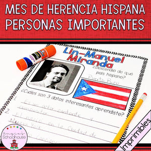 Hispanic Heritage Month Important People in Spanish
