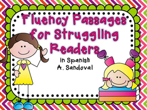 RTI Spanish Fluency Passages for Struggling Readers