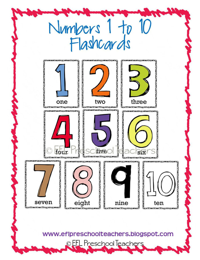 Numbers Unit for Kindergarten ELL