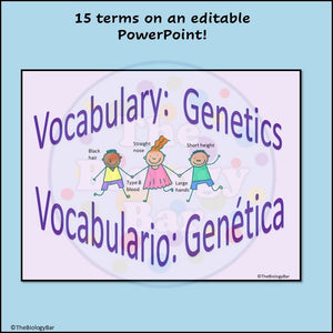 Genetics Vocabulary PowerPoint Guided Notes