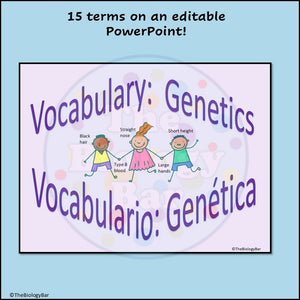 Genetics Vocabulary PowerPoint Guided Notes