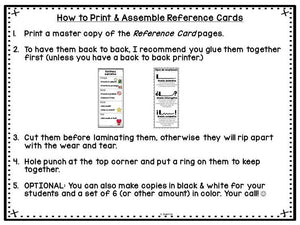 Reading Comprehension Strategies Flip Book & Reference Cards - Spanish & English