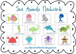 Sea Animals for English Language Learners