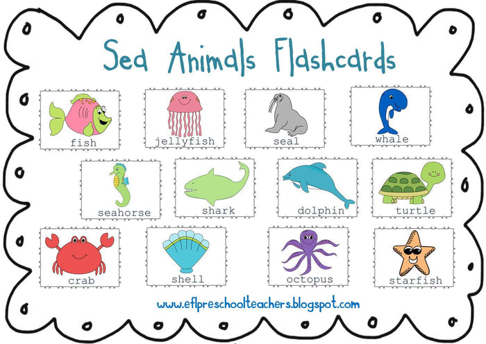 Sea Animals for English Language Learners