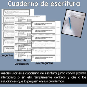 Quick Writing promt in Spanish - Escritura rapida