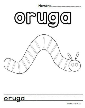 La oruga muy hambrienta (The Very Hungry Caterpillar in Spanish)