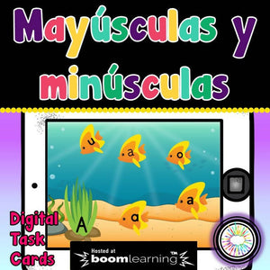 Mayusculas y Minusculas Boom Cards™ | Digital Task Cards