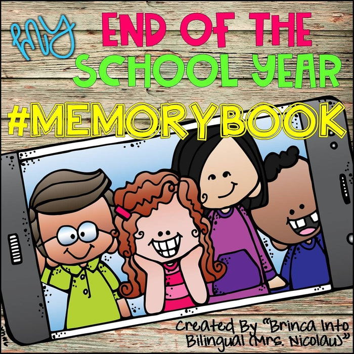End of the year Memory Book English