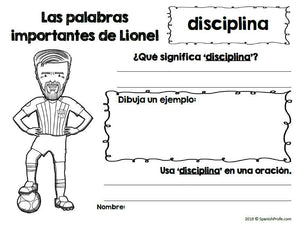 Lionel Messi in Spanish (Actividades Lionel Messi)