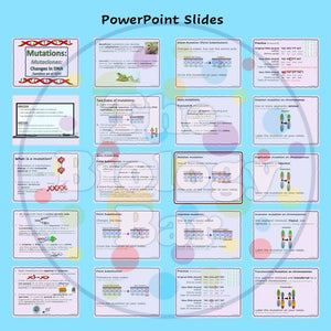 Biology DNA Mutations PowerPoint and Student Notes