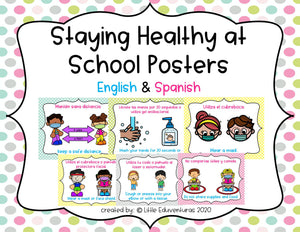 Staying Healthy at School Spanish and English