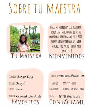 Conocer a tu maestra / Meet the Teacher