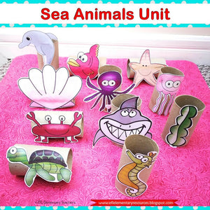 Sea, Ocean or Underwater Animals for Elementary ESL