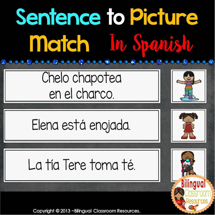 Sentence To Picture Match In Spanish