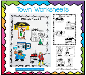 Town Theme for Kindergarten ELL