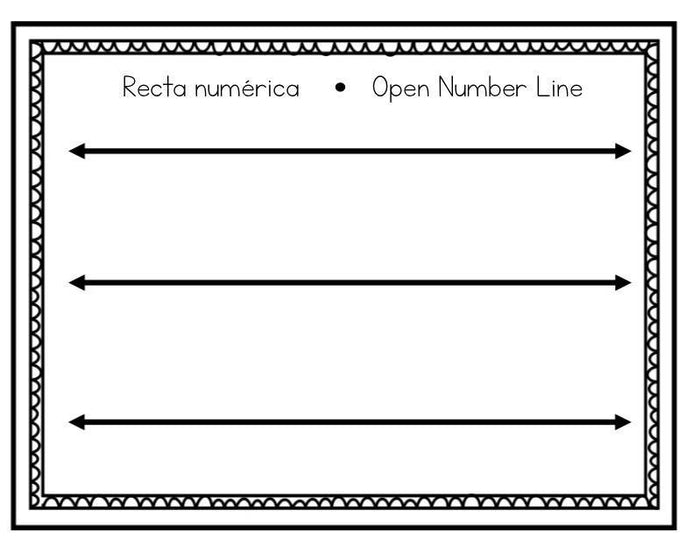 Recta numérica/ Open Number Line