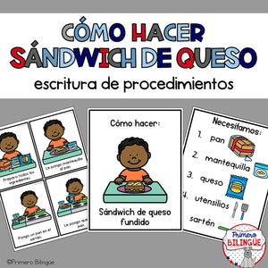 Cómo hacer grilled cheese sandwich — Procedural writing