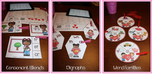 Valentine's Day Word Work and Math Stations
