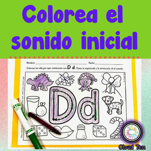 Colorea el sonido inicial