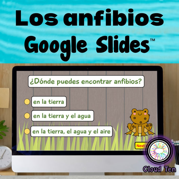 Los anfibios in Google Slides™