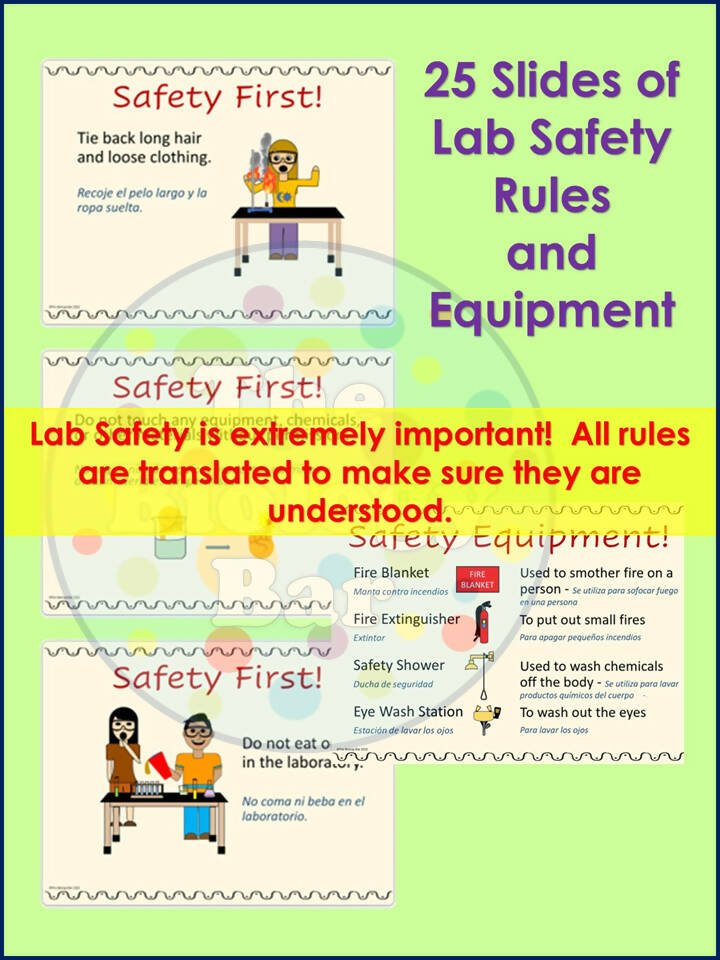 Lab Safety Rules and Safety Quiz – Bilingual Marketplace