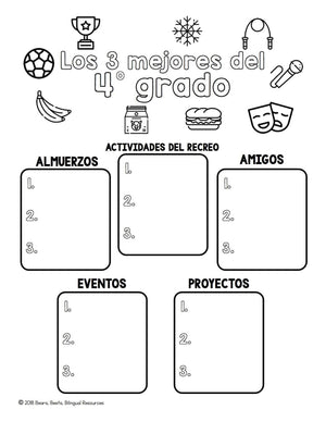 Bilingual Fourth Grade Yearbook