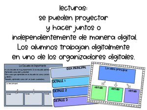 Idea Principal - Digital e imprimible para grados 2-3