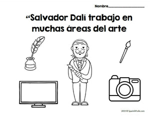 Salvador Dalí in Spanish (Actividades y Escritura Salvador Dalí)