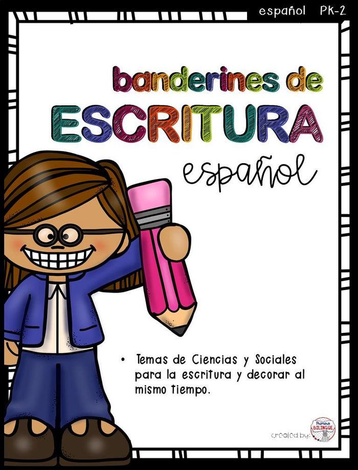 Banderines de escritura