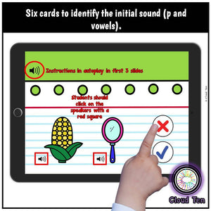 Letra P Boom Cards™ | Digital Task Cards