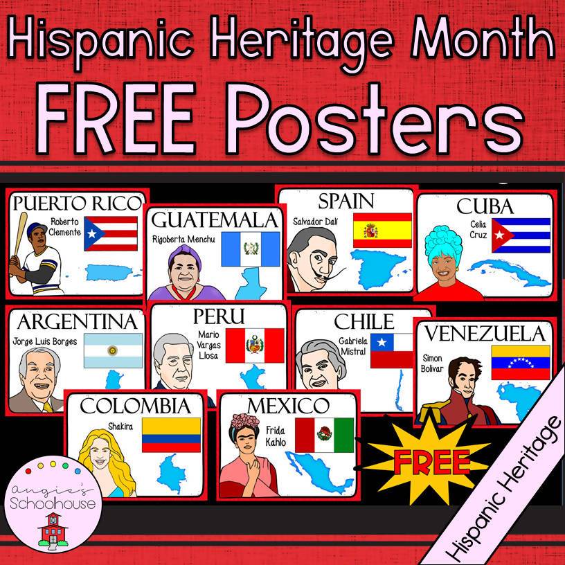 hispanic-heritage-month-10-countries-and-their-flags-bilingual-marketplace for Hispanic Heritage Month Banner Printable Free Hispanic Heritage Month- 10 Countries and their Flags – Bilingual Marketplace for Hispanic Heritage Month Banner Printable Free