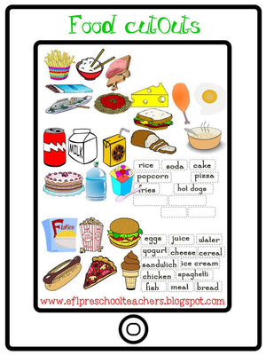 Food theme resources for Preschool ELL